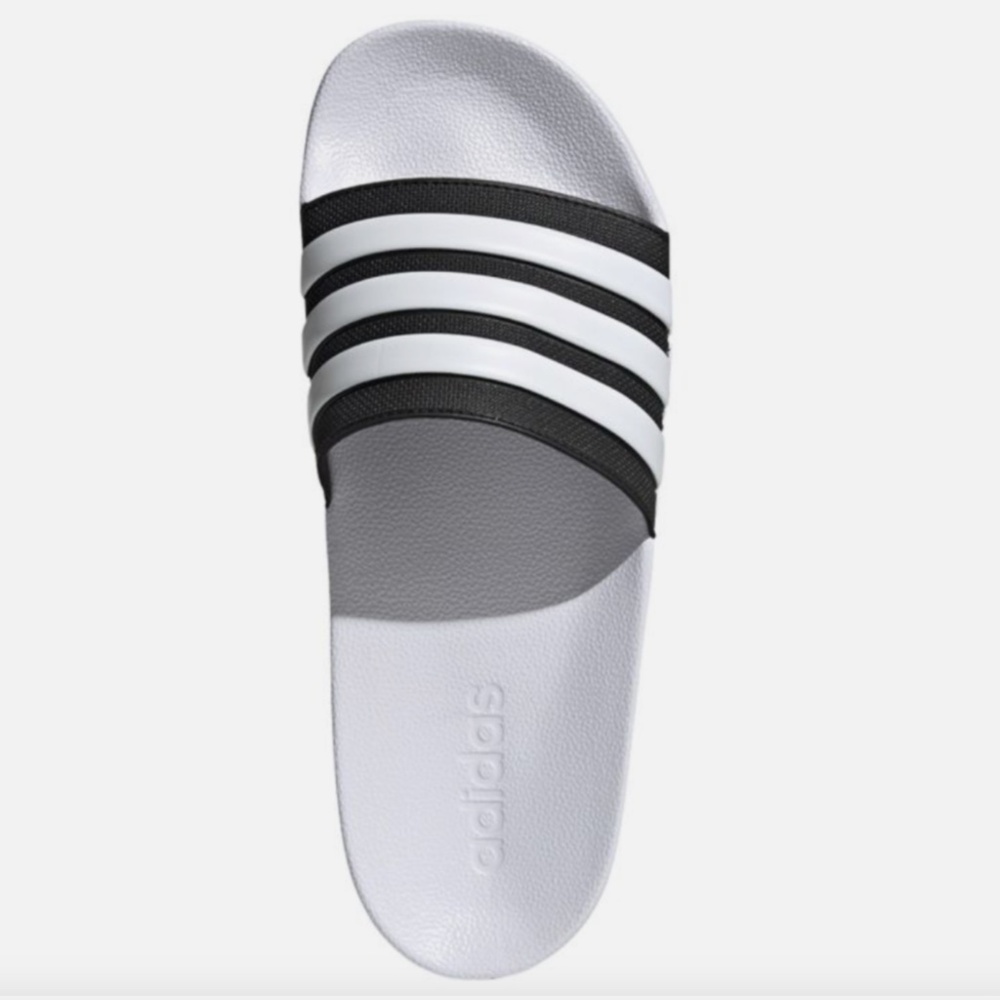 ADIDAS ADILETTE SHOWER MEN'S SLIDER SIZE 12- CLOUD WHITE/CORE BLACK/CLOUD WHITE